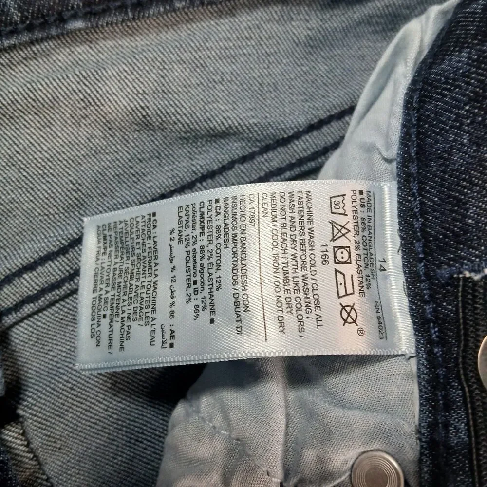 Old Navy Jeans KARATE Slim Distressed Flex Max Denim Pants NWT Youth Girls 14